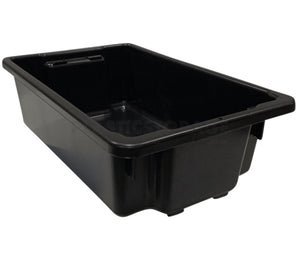 32L Stack And Nest Crate Base Black