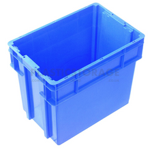 Load image into Gallery viewer, 78L Stackable And Nesting Solid Crate Base Blue
