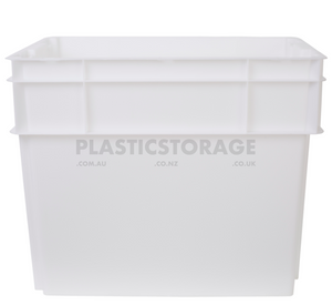 78L Stackable And Nesting Solid Crate Base Natural